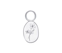 Cosmos Birth Flower Silver Charms CH-344